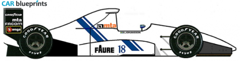 1991 Other AGS JH25 Ford DFZ OW blueprint